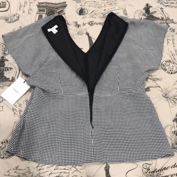 Lewit Black White Gingham Blouse - Picture 7 of 7